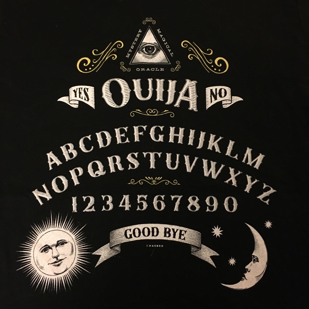 Exclusive Ouija Board Design Horror Shirt NWT WL